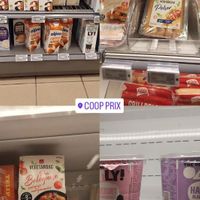 Vegan options at Coop in Reine