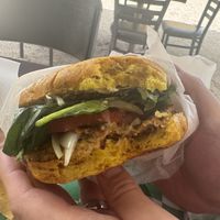 Mushroom Burger  at Hoja Verde - Al gusto vegano/vegetariano in San German