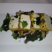 kale crusted tofu loin at Wynn Encore Hotel - Botero in Las Vegas