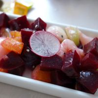 Tropical beetroot salad (vegan) at Umami in Maastricht