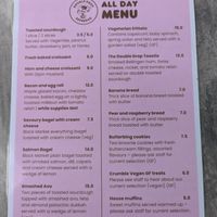 Menu January 25 at Double Drop Espresso in Armidale