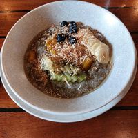 Coconut chia pudding at Vogel St Kitchen in Dunedin