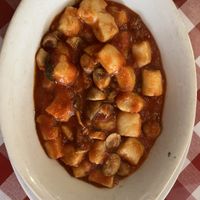 Gnocchi no egg with tomato sauce and extra mushroom  at Dolce Vita in Kuta