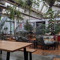 Inner courtyard has some seating as well at Kokomo in Christchurch