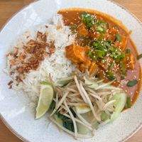 Some seasonal tofu curry. at Makan  in Freiburg