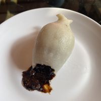 Chaaku yomari (half-eaten)  at Khasti Newa Nasaa in Kathmandu