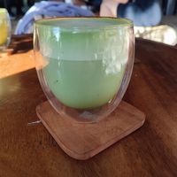 oat matcha at Kiri Kopi in Ella