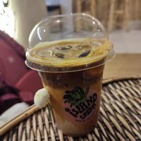 iced oat café latte at Island Cream in Kandy