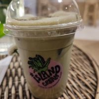 iced oat matcha latte at Island Cream in Kandy
