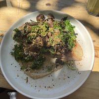 Mushrooms on toastt  at Hylin  in West Leederville