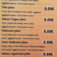 menu #Veganuary at Sahara Imbiss - Wildenbruchstr in Berlin