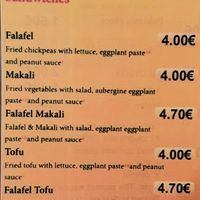 menu #Veganuary at Sahara Imbiss - Wildenbruchstr in Berlin