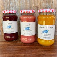 Homemade jams from our shop.  at Finca San Pedro in Barichara