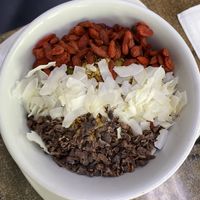 Açaí bowl  at Island Naturals Cafe in Seven Mile Beach