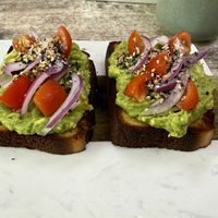 Yummm-so happy to find this place ♥️  at Island Naturals Cafe in Seven Mile Beach