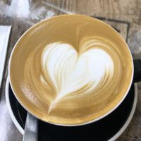 Almond Milk Latte ❤️ at Island Naturals Cafe in Seven Mile Beach