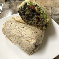 Black bean wrap at Island Naturals Cafe in Seven Mile Beach
