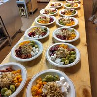Pearl couscous with vegan feta and fresh salad at Stadskeuken voor Arnhemmers in Arnhem