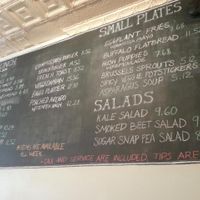 This is just half of the board.  It excludes the meals, desserts, and extras.  First half is a good example of what is available for brunch. at Vegan Commissary in Philadelphia
