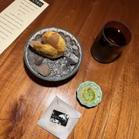 Vegan cheese with pumpkin bread  at Quiltro in Antigua