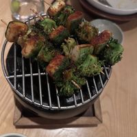 Smoked teriyaki broccoli and squash  at Koyo Koyo in Chandigarh