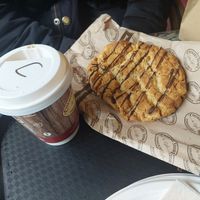 Vegan peanut butter cookie the size of my face! at Timbertrove Cafe  in Dublin
