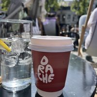 Cappuccino lait d’avoine ☕️   at DRACHE Specialty Coffee Bar in Brussels