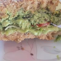 Organic falafel shwarma burger at Sante Spa Cuisine Opera House in Mumbai