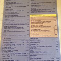 Menu   at Tank and Skinny's - Seaside  in Buncrana
