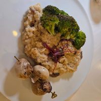 Vegan mushroom risotto at Carina's at the Clocktower in Wasilla