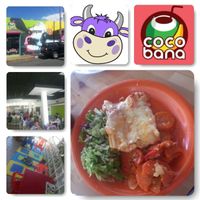 This is what you should expect on arriving to the restaurant. Enjoyable all together... at Cocobana in San Juan