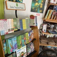 books and art  at Samara Organics in Samara