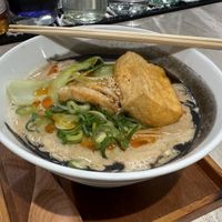 Spicy Tandan Ramen  at MOON and BACK Ramen Bar & Brunch Cafe in Kyoto