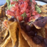 Nachos with vegan queso  at Handlebar in Chicago