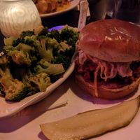 Sloppy joe with broccoli at Handlebar in Chicago