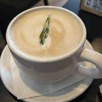 Lavender latte  at Handlebar in Chicago