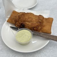 pizza puff     at Handlebar in Chicago