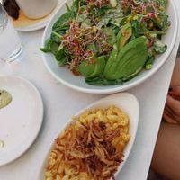 everything green salad and vegan dream mac at Handlebar in Chicago
