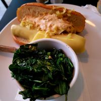 Carrot Dog with Sauerkraut and Collard Greens at Handlebar in Chicago