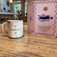   at Café Libertad in Mexico City