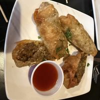 Philly cheesesteak egg rolls   at Bar Vegan Baltimore in Baltimore
