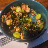 Maple brussel sprouts at Bar Vegan Baltimore in Baltimore