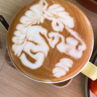 Soy flat white - ok  at That Place in Mascot