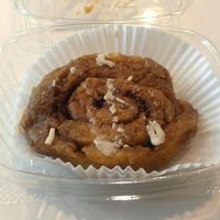 Vegan Cinnamon Bun  at ZeLin Juice and Fusion Cafe in Beverly Hills