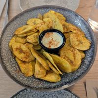 Chips de plátano at MATi in Zaragoza
