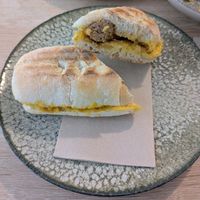 Bocadillo de salchica at MATi in Zaragoza