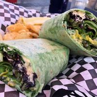 Sierra Valley Veggie Wrap (vegan - must specify) at Headwaters Bistro & Deli in Portola