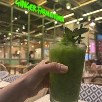 Green smoothie  at Ginger Farm Kitchen in Phuket