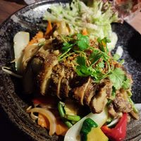 vegane ente auf gebraten Reisnudeln mit Gemüse (etwas zu ölig) at măm măm in Erfurt
