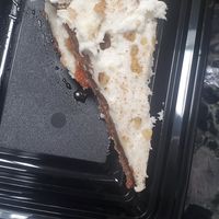 Vegan Carrot cake. Frosting was delicious but cake was dense & slice was very small 😔 at Culinary Misfits in Crown Point